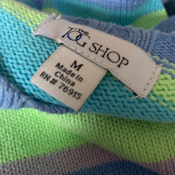 the Tog Shop knit sweater, size medium, cotton, long-sleeve pullover - Picture 2 of 3